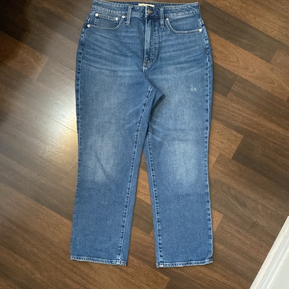 Madewell Slim Demi Boot Cotton Blend Jeans Size 30 - Picture 5 of 14